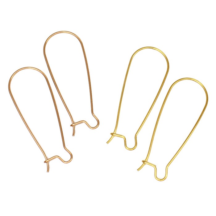 キドニーフック ステンレス ピアス金具 33×12.5mm(1ペア) ポーチ入り
